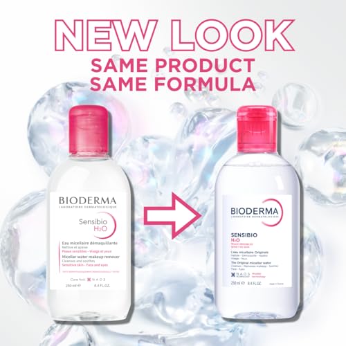 Bioderma - Sensibio - H2O Micellar Water - Makeup Remover Cleanser - Face Cleanser for Sensitive Skin