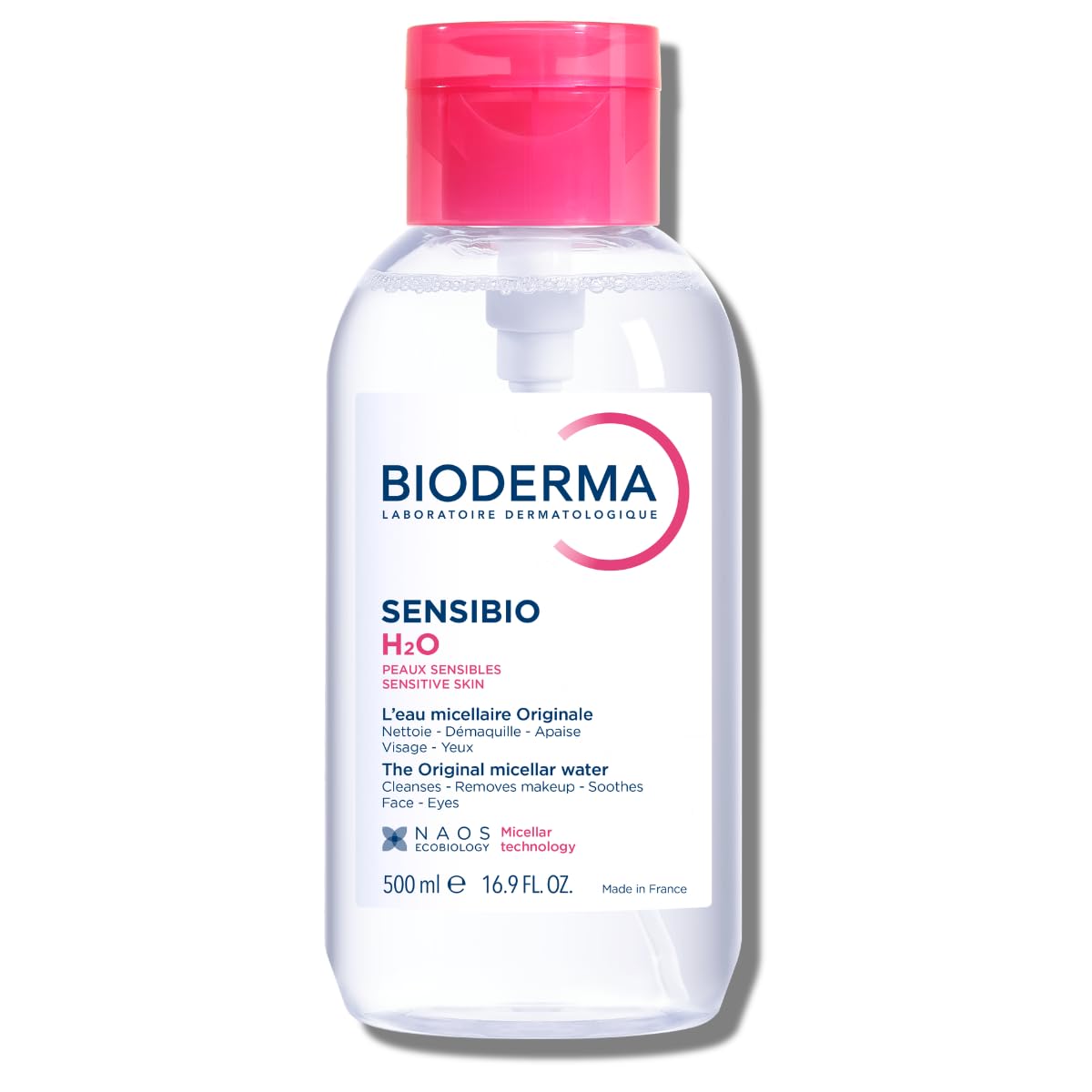 Bioderma - Sensibio - H2O Micellar Water - Makeup Remover Cleanser - Face Cleanser for Sensitive Skin