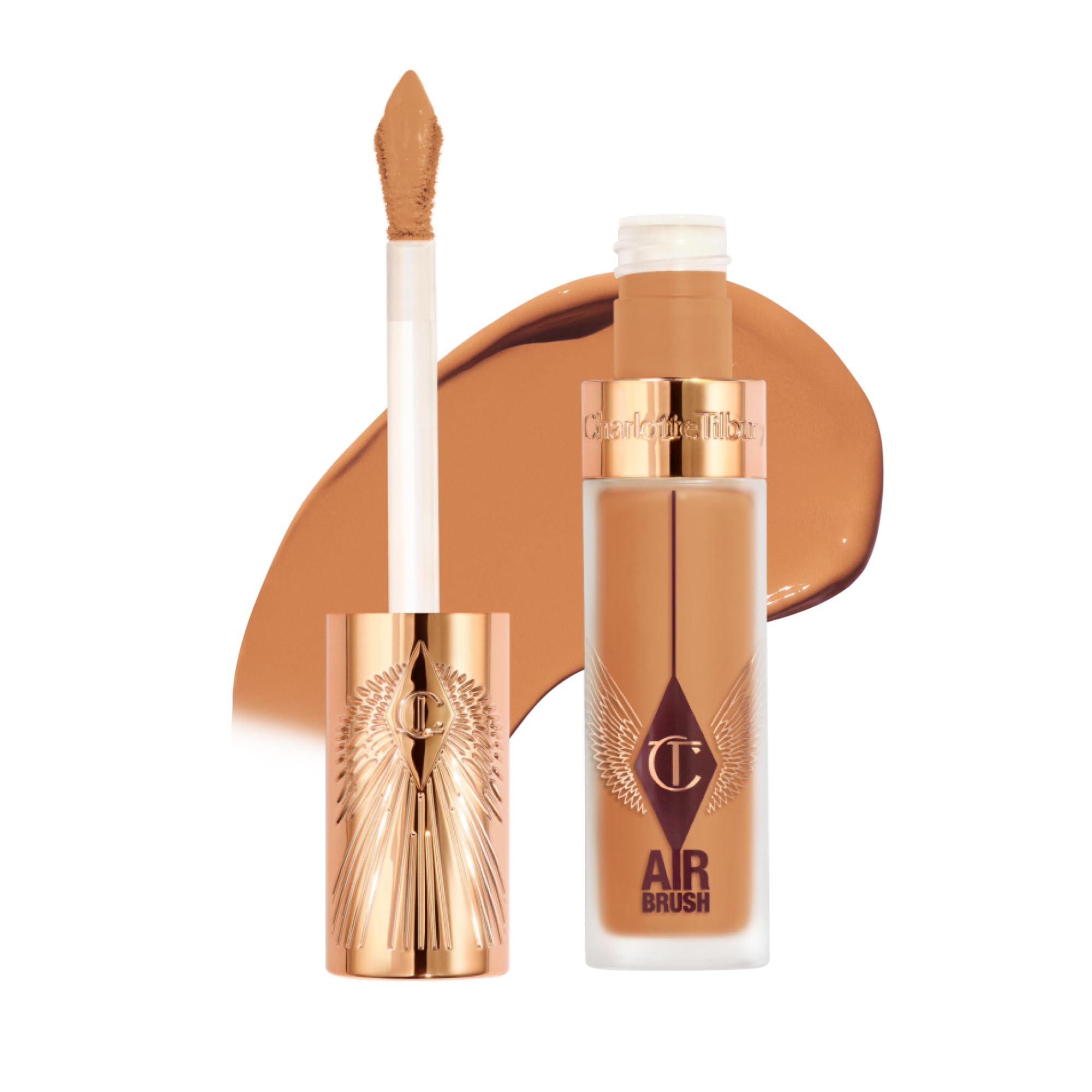 Charlotte Tilbury AIRbrush Flawless Blur Concealer - Longwear Concealer for Dark Circles, Blemishes, Redness & More - Hydrating, Crease-Proof & Full Coverage with a Natural Matte Finish