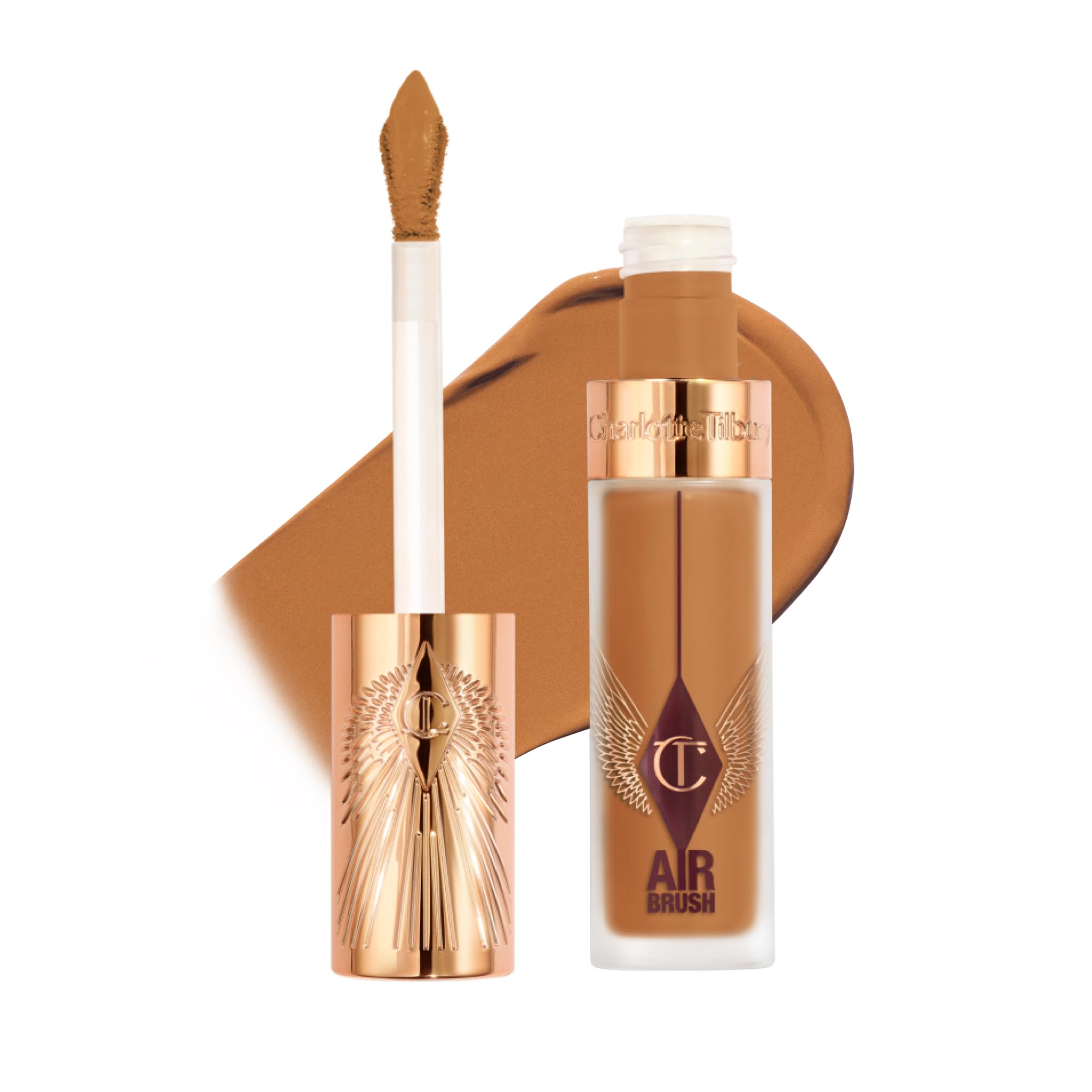 Charlotte Tilbury AIRbrush Flawless Blur Concealer - Longwear Concealer for Dark Circles, Blemishes, Redness & More - Hydrating, Crease-Proof & Full Coverage with a Natural Matte Finish