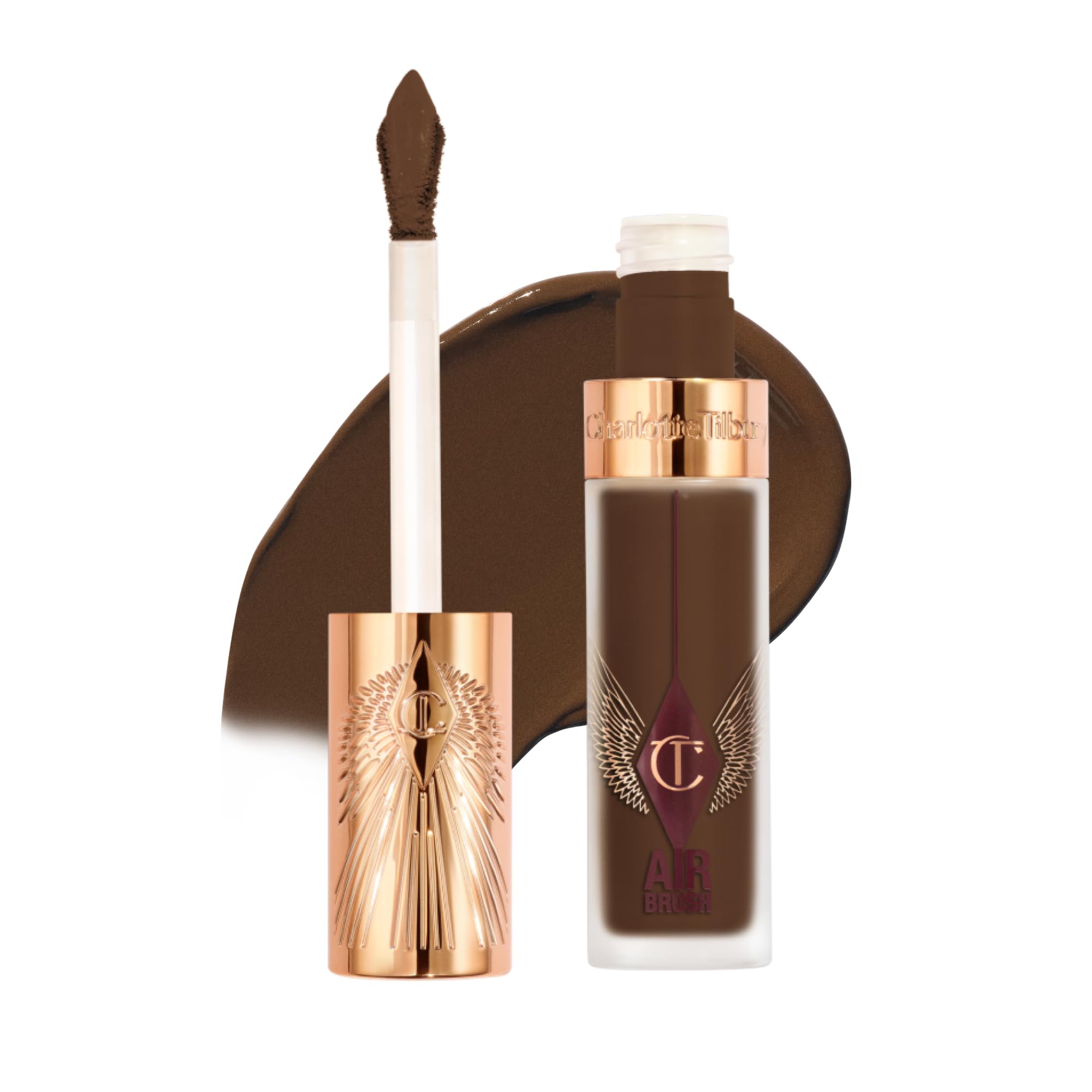 Charlotte Tilbury AIRbrush Flawless Blur Concealer - Longwear Concealer for Dark Circles, Blemishes, Redness & More - Hydrating, Crease-Proof & Full Coverage with a Natural Matte Finish
