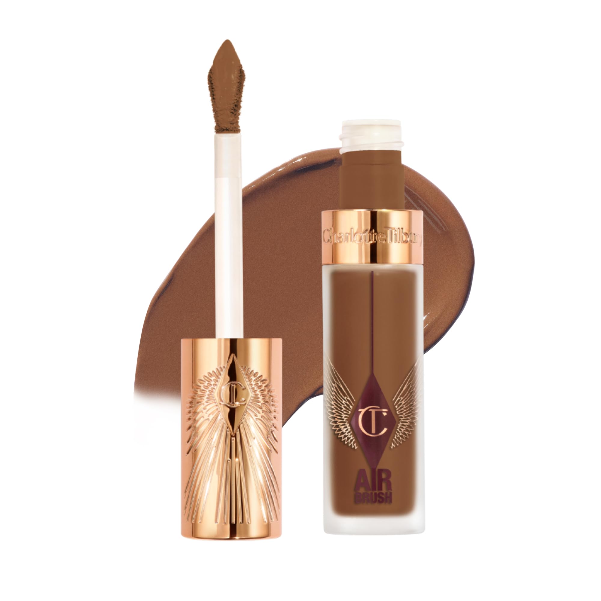 Charlotte Tilbury AIRbrush Flawless Blur Concealer - Longwear Concealer for Dark Circles, Blemishes, Redness & More - Hydrating, Crease-Proof & Full Coverage with a Natural Matte Finish