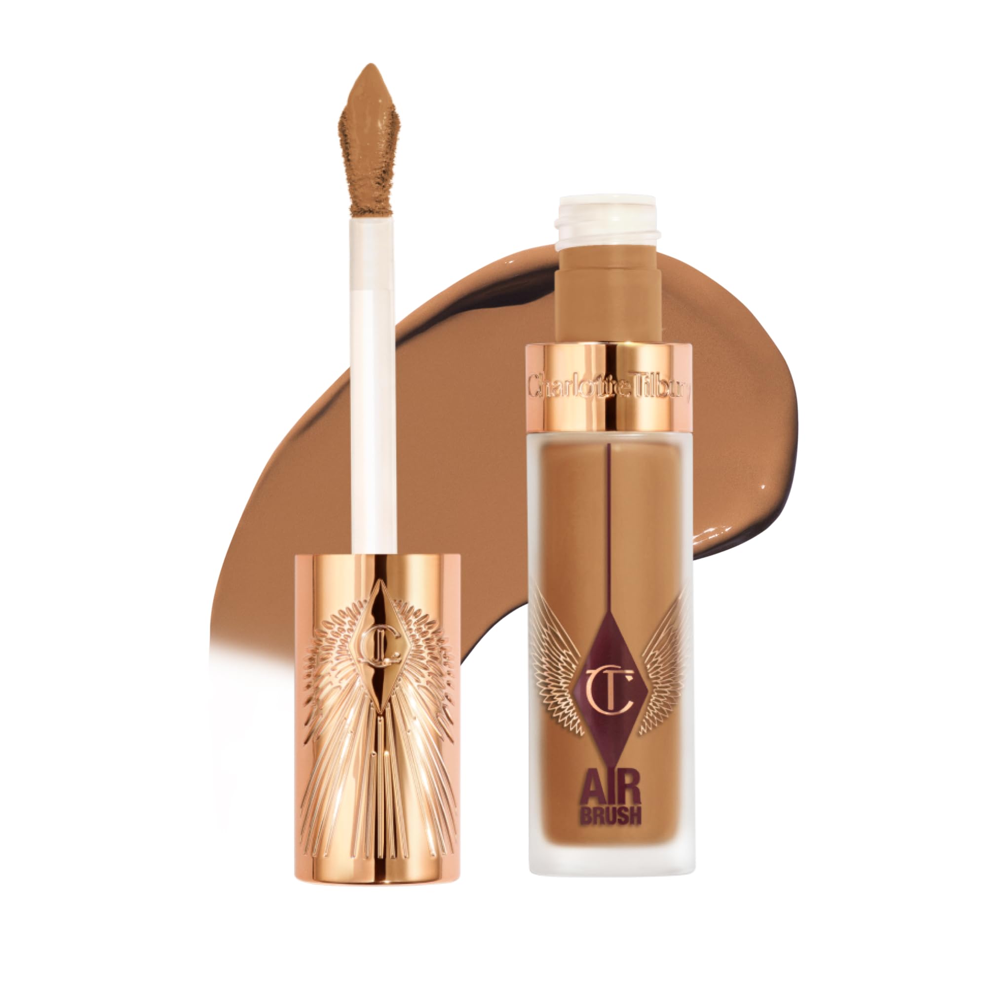 Charlotte Tilbury AIRbrush Flawless Blur Concealer - Longwear Concealer for Dark Circles, Blemishes, Redness & More - Hydrating, Crease-Proof & Full Coverage with a Natural Matte Finish