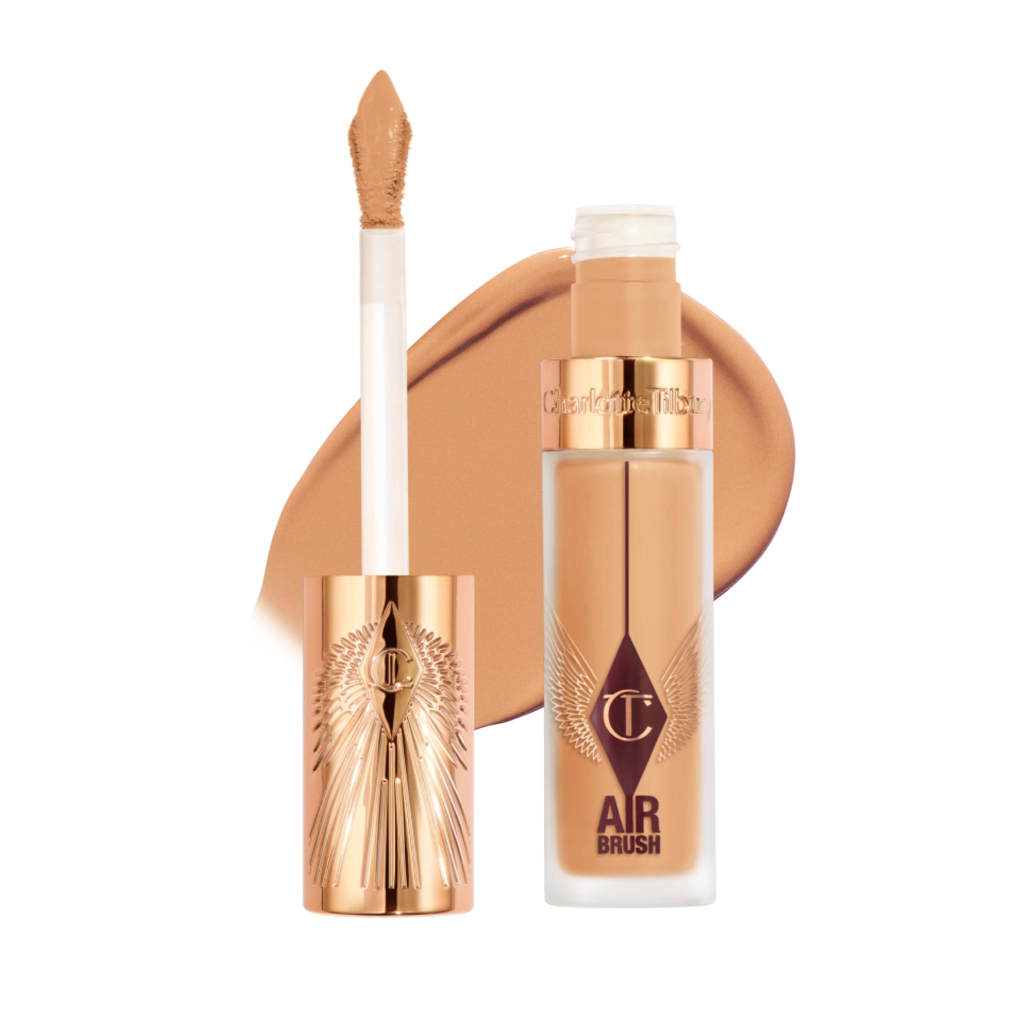 Charlotte Tilbury AIRbrush Flawless Blur Concealer - Longwear Concealer for Dark Circles, Blemishes, Redness & More - Hydrating, Crease-Proof & Full Coverage with a Natural Matte Finish