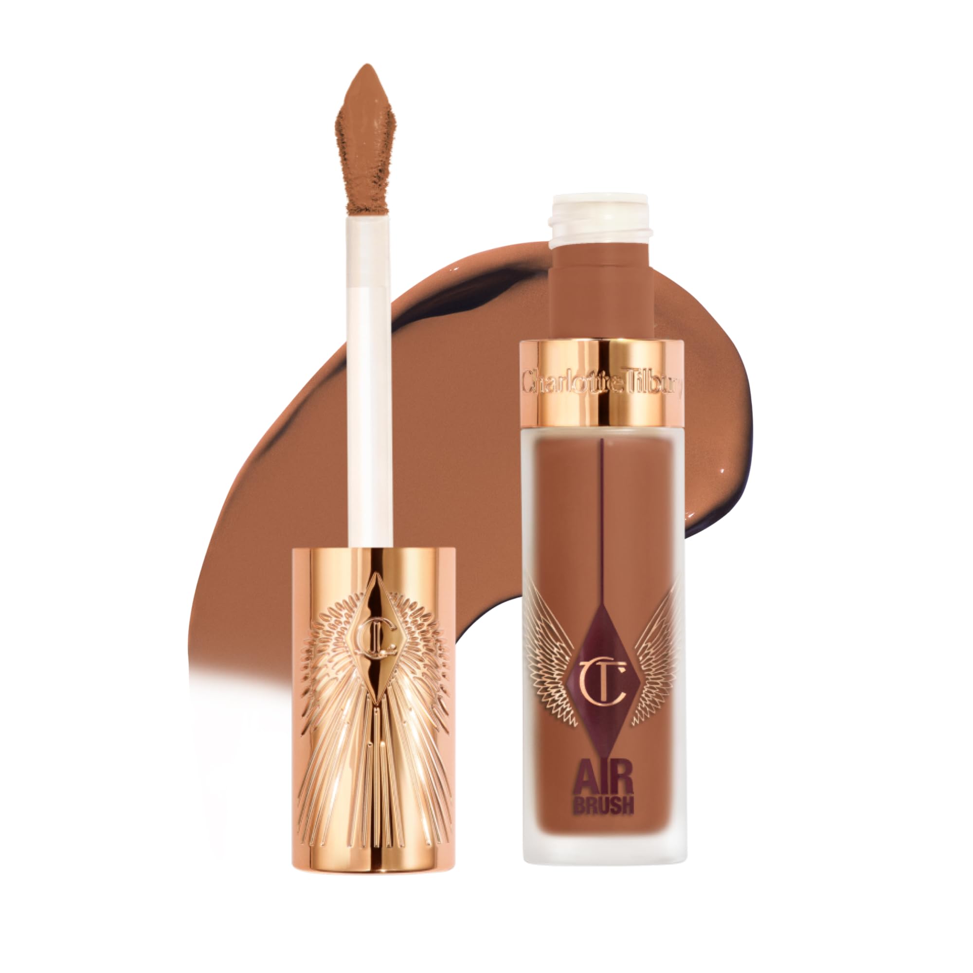 Charlotte Tilbury AIRbrush Flawless Blur Concealer - Longwear Concealer for Dark Circles, Blemishes, Redness & More - Hydrating, Crease-Proof & Full Coverage with a Natural Matte Finish