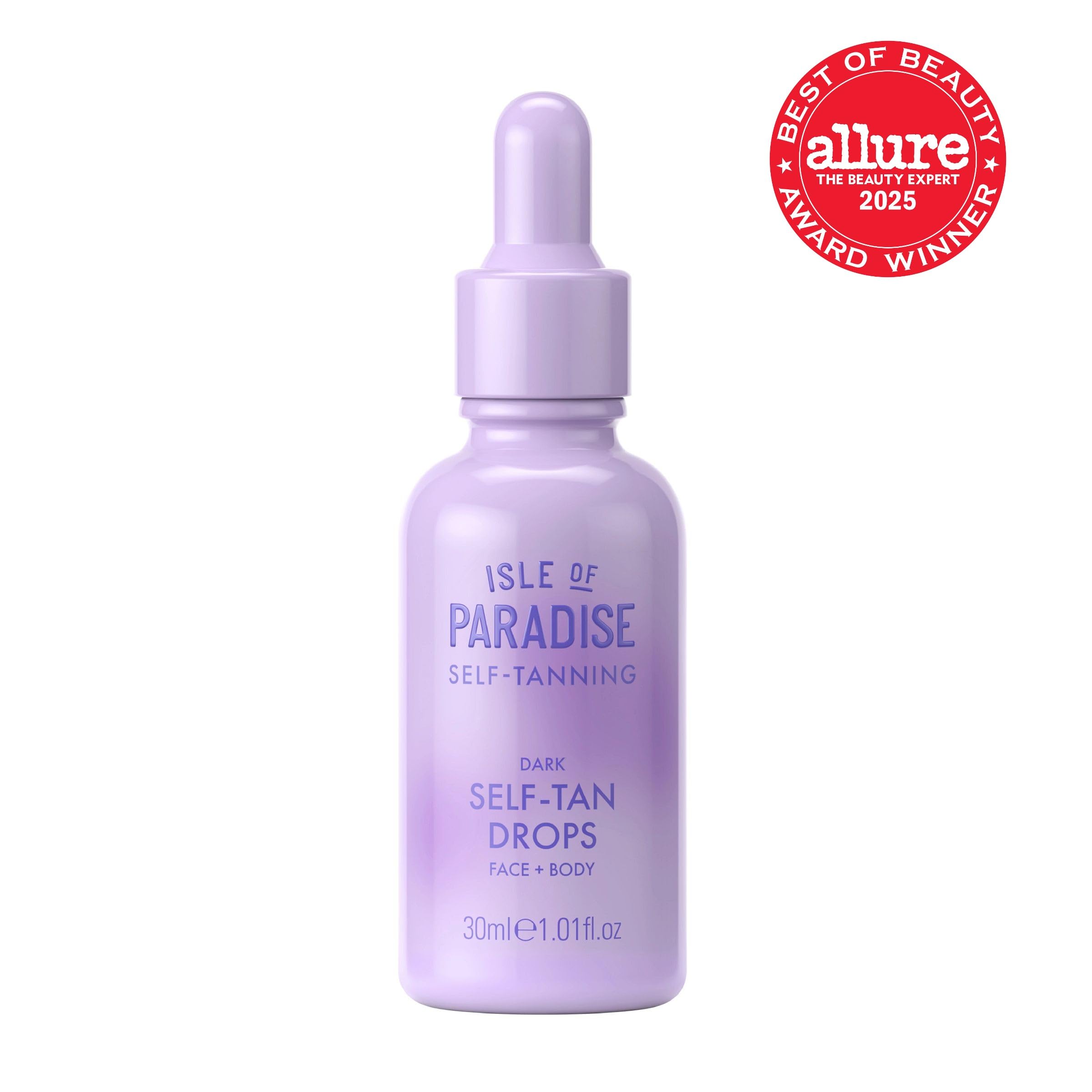 Isle of Paradise Self Tanning Face & Body Drops- Self Tanner Drops for a Natural Bronze, Long-lasting Tan, Cruelty Free, Fragrance Free & Dermatologist-Approved, 1.01 fl. oz