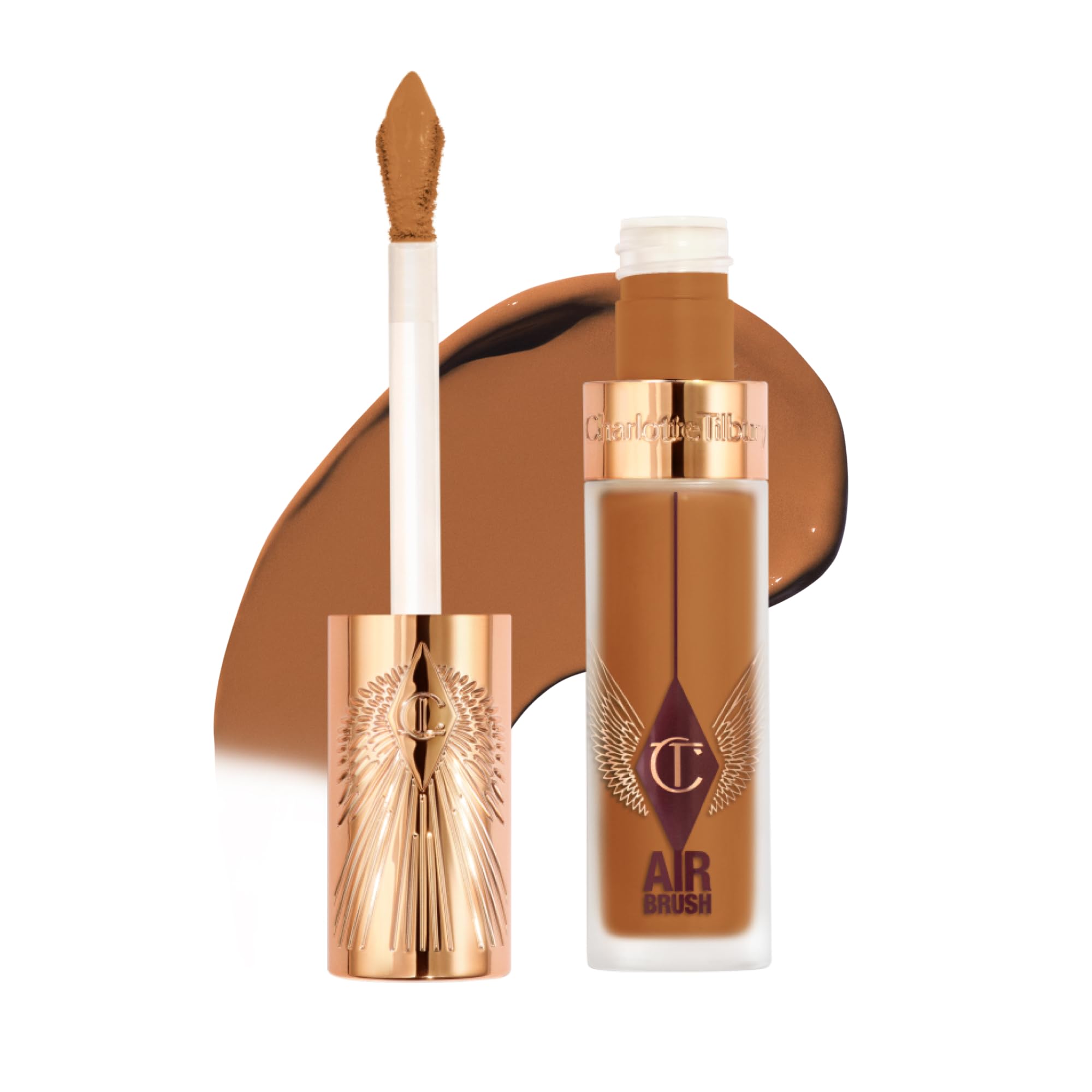 Charlotte Tilbury AIRbrush Flawless Blur Concealer - Longwear Concealer for Dark Circles, Blemishes, Redness & More - Hydrating, Crease-Proof & Full Coverage with a Natural Matte Finish