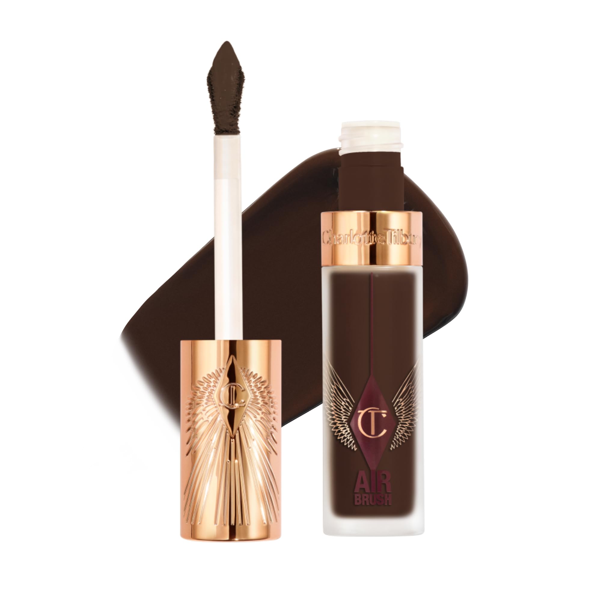 Charlotte Tilbury AIRbrush Flawless Blur Concealer - Longwear Concealer for Dark Circles, Blemishes, Redness & More - Hydrating, Crease-Proof & Full Coverage with a Natural Matte Finish