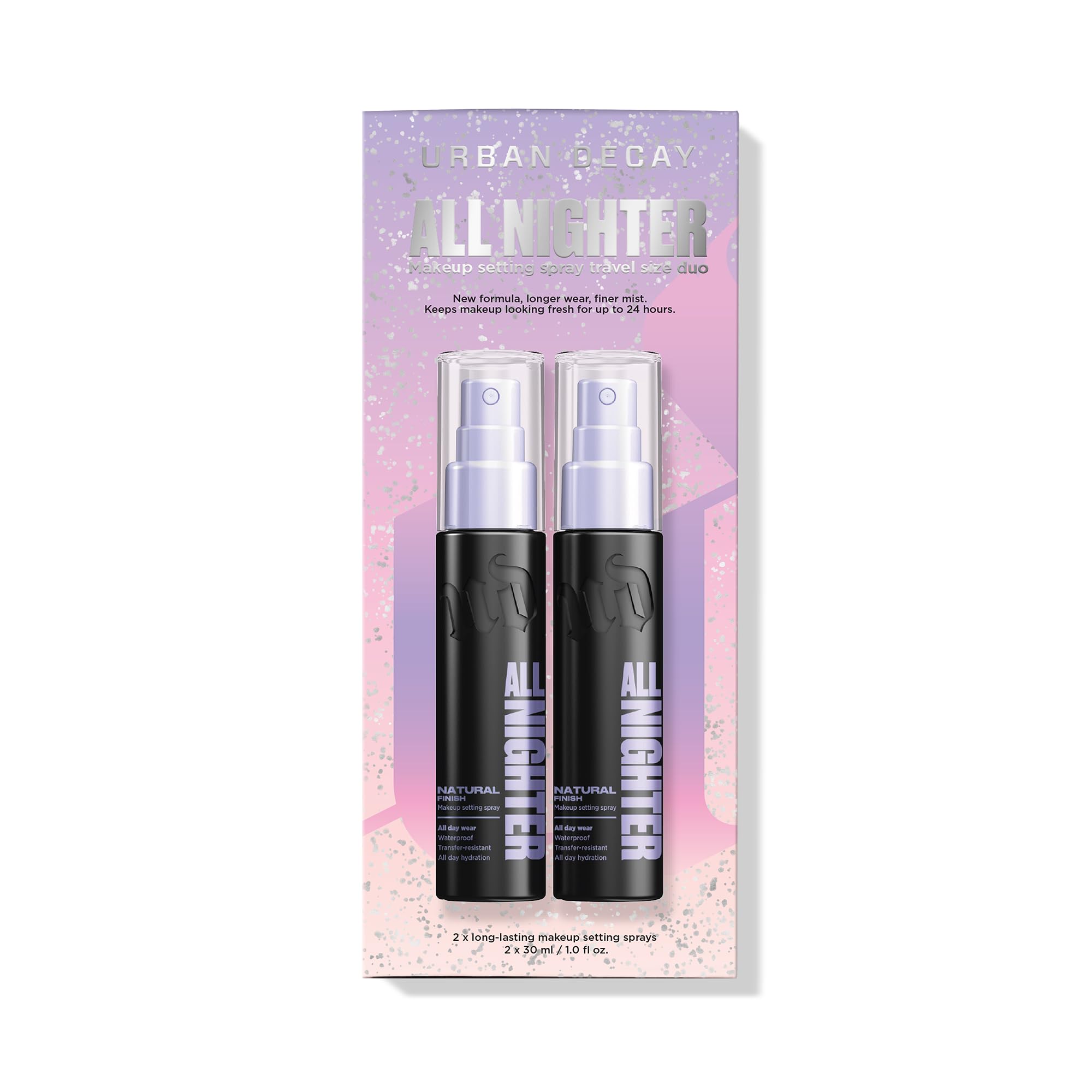 Urban Decay All Nighter Waterproof Makeup Setting Spray - Up to 24HR Wear, Natural Finish, Ultra-Fine Facial Mist, Transfer-Resistant, Foundation Face Primer, Hydrating, For All Skin Types