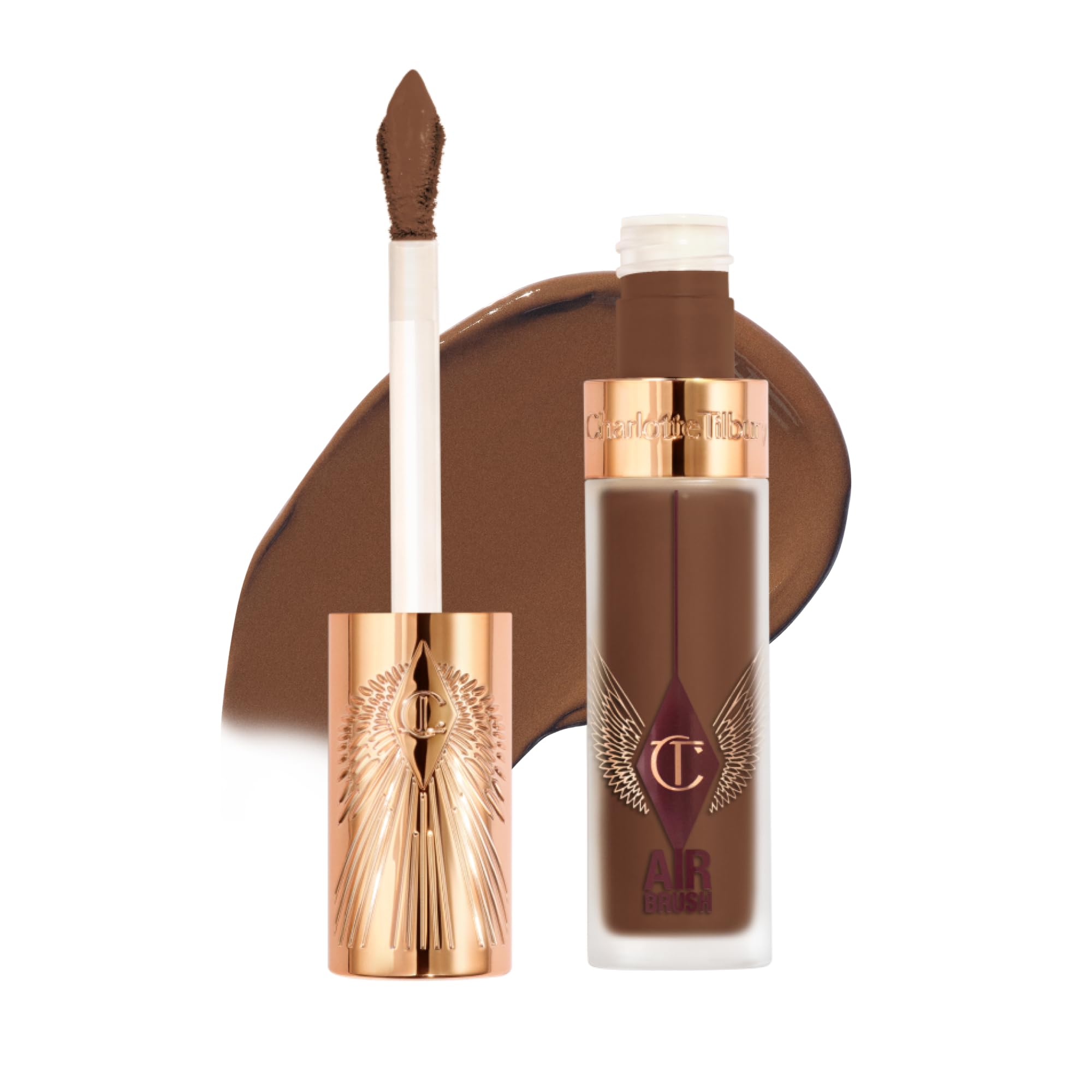 Charlotte Tilbury AIRbrush Flawless Blur Concealer - Longwear Concealer for Dark Circles, Blemishes, Redness & More - Hydrating, Crease-Proof & Full Coverage with a Natural Matte Finish