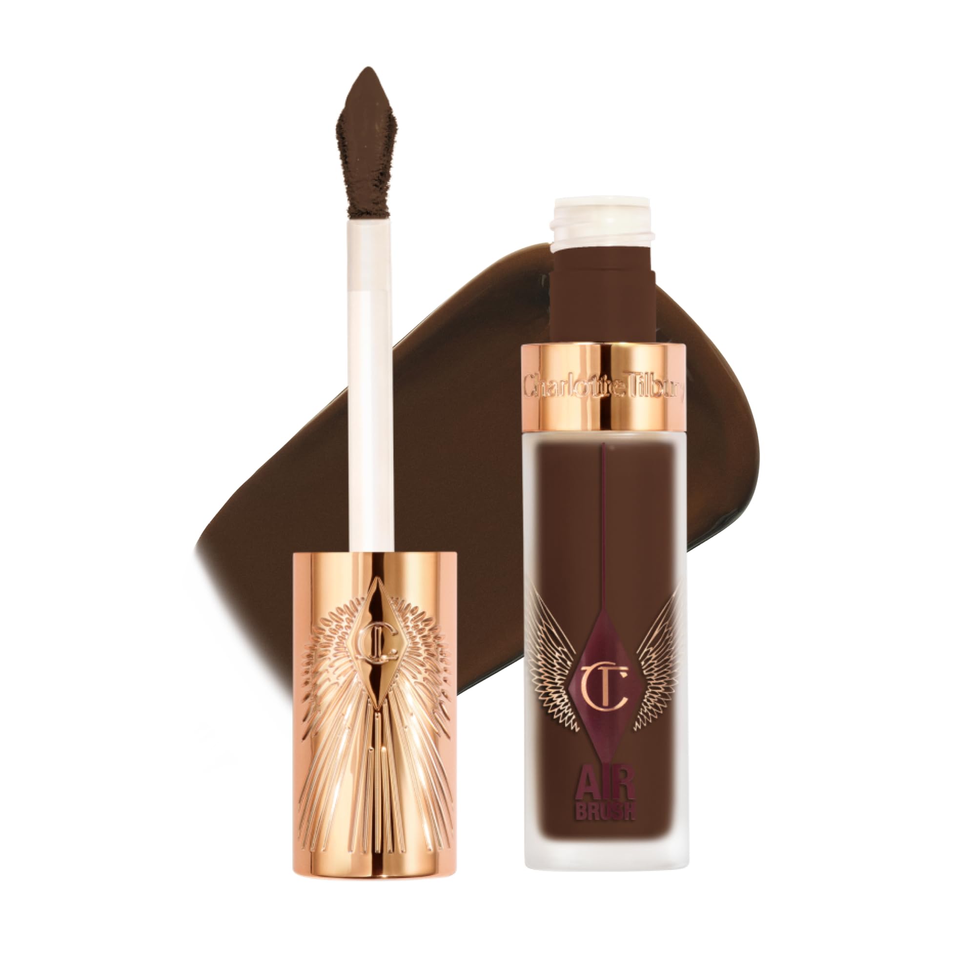 Charlotte Tilbury AIRbrush Flawless Blur Concealer - Longwear Concealer for Dark Circles, Blemishes, Redness & More - Hydrating, Crease-Proof & Full Coverage with a Natural Matte Finish