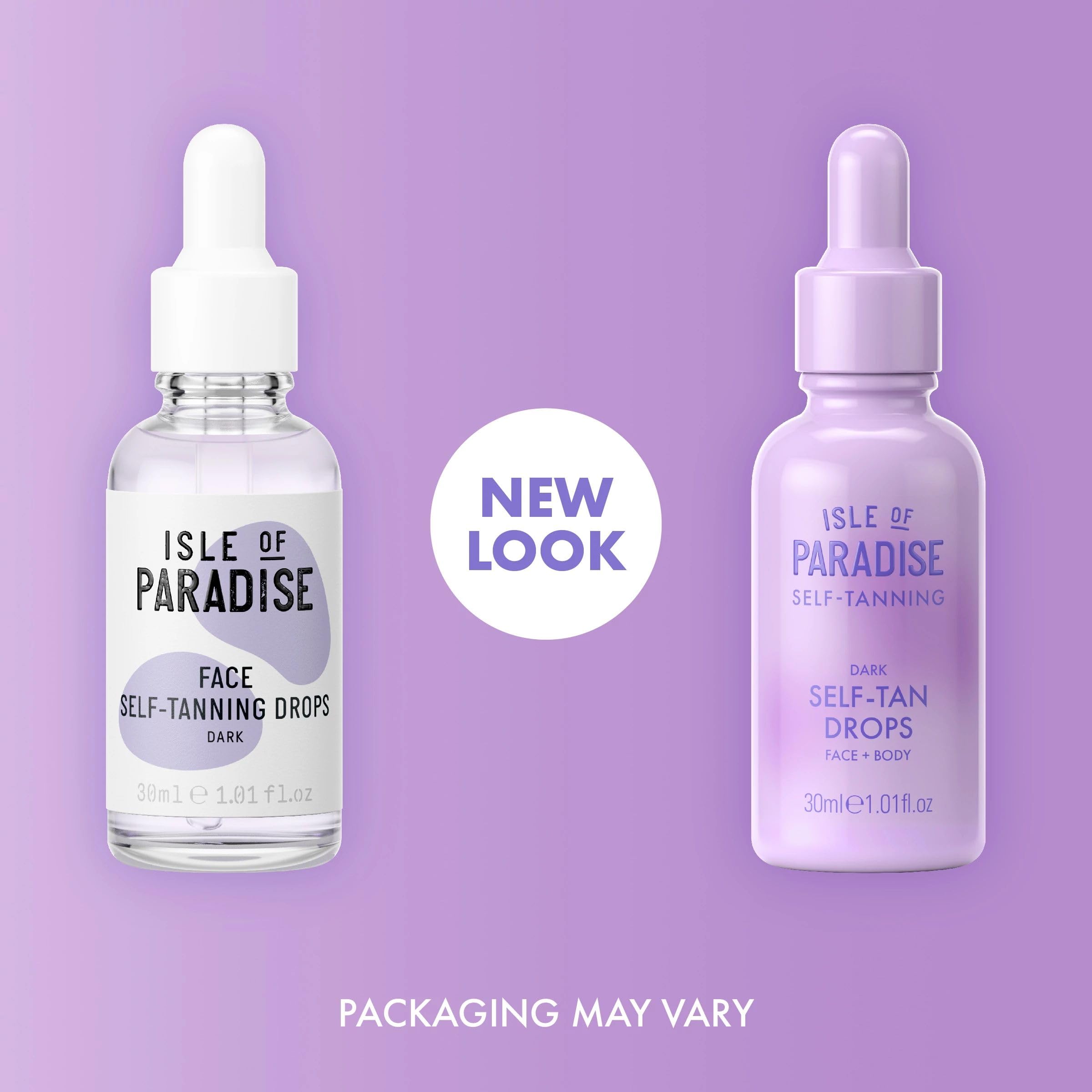 Isle of Paradise Self Tanning Face & Body Drops- Self Tanner Drops for a Natural Bronze, Long-lasting Tan, Cruelty Free, Fragrance Free & Dermatologist-Approved, 1.01 fl. oz