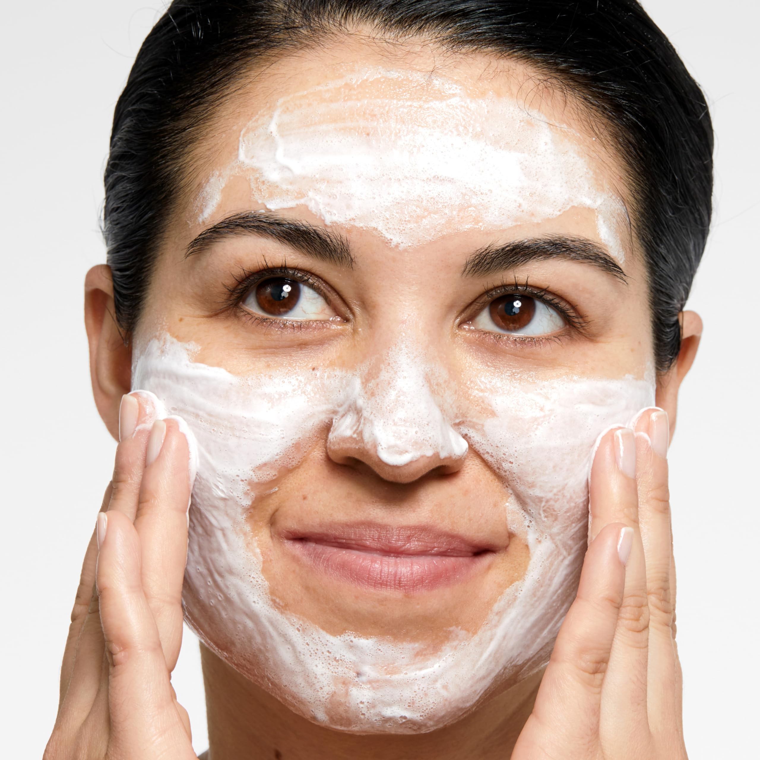 Clinique All About Clean Rinse-Off Foaming Face Wash | Face Cleanser With Hyaluronic Acid + Glycerin For Oily Skin Types | Dissolves Makeup + Sunscreen