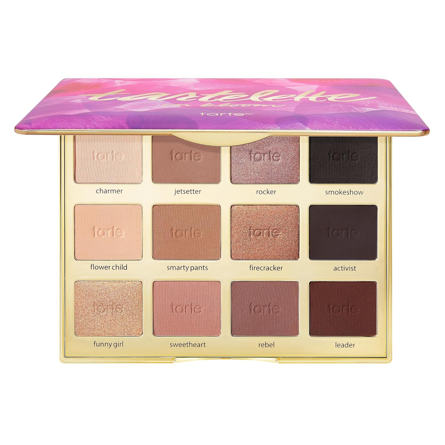 tarte tartelette in bloom Amazonian clay palette – Full-Size Eyeshadow Palette with Neutral Matte & Shimmer Finish, Longwear Buildable Makeup, Vegan & Cruelty-Free